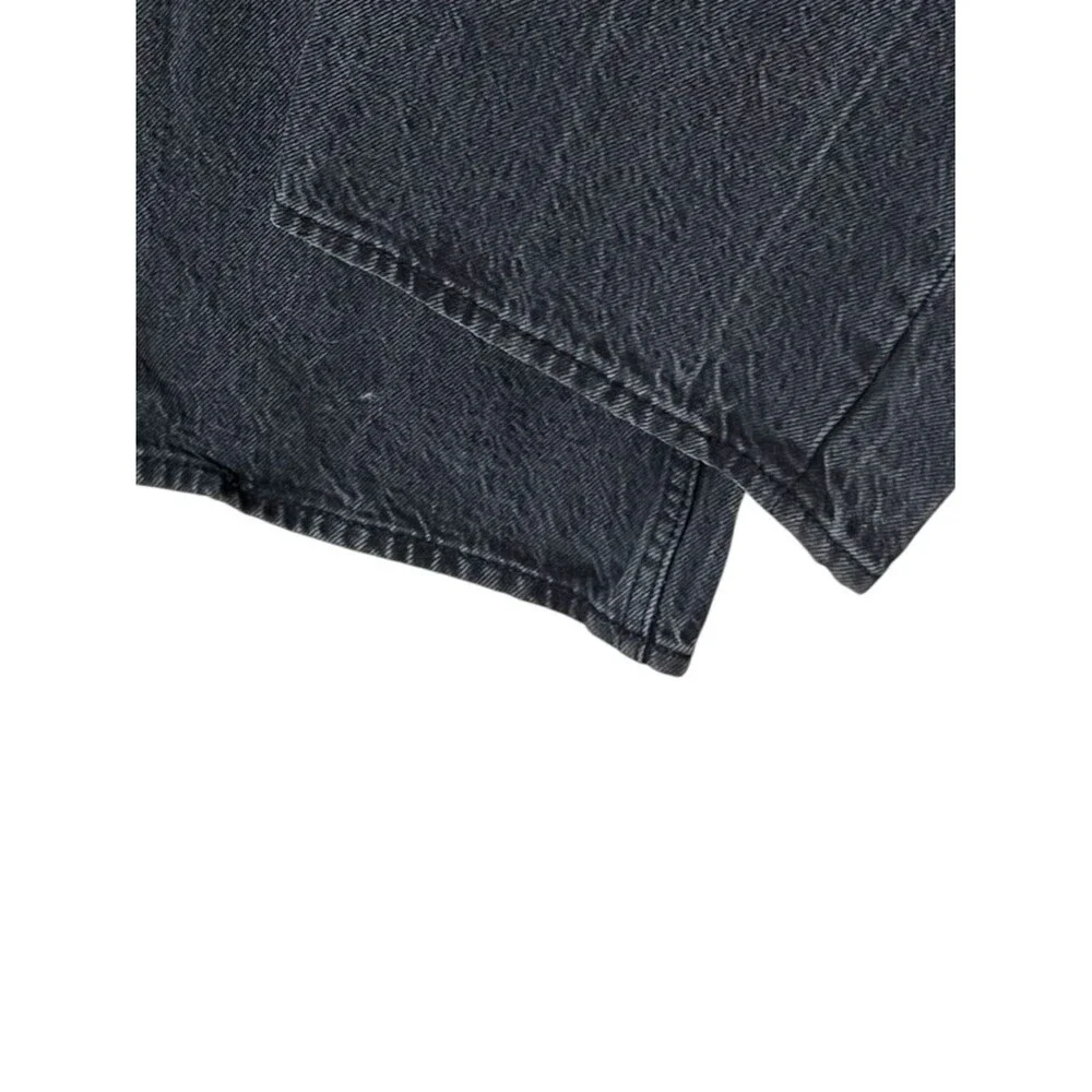 Abercrombie & Fitch The Loose High Rise Women's 24 Black Relaxed Wide Denin Jean - Picture 7 of 10